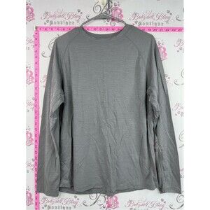 True north long sleeve merino wool grey Lightweight Long-Sleeve Crew Shirt